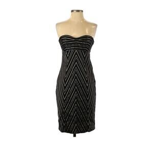 Express Size 2 Strapless Pinstripe Dress